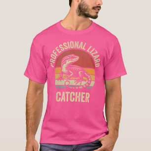 Camiseta Lizard Catcher Profesional Funny Gecko Lizard Hun