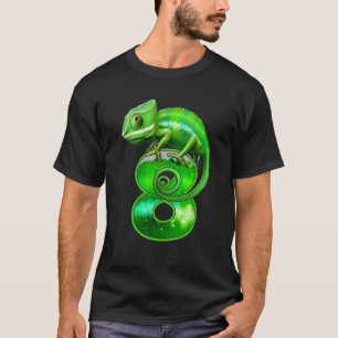Camiseta Lizard de 8 años 8nterfdad de cumpleaños Chamele