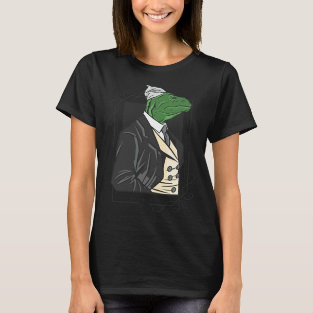 Camiseta lizard handsome portrait (Anverso)