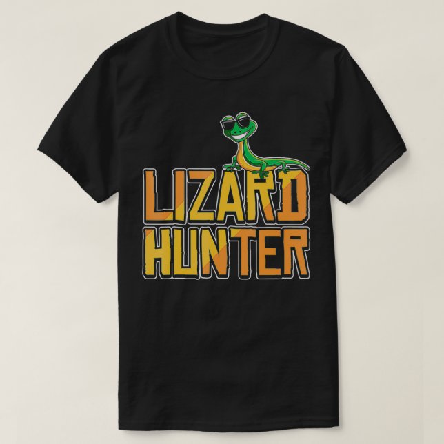 Camiseta Lizard Hunter Gracioso Gecko Reptile Dueño Niños R (Diseño del anverso)