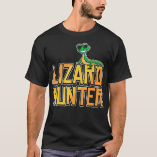 Camiseta Lizard Hunter Gracioso Gecko Reptile Dueño Niños R