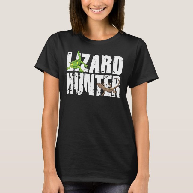 Camiseta Lizard Hunter Lizzy Summoner Gecko Echsenfan Lizar (Anverso)