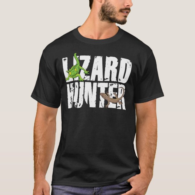 Camiseta Lizard Hunter Lizzy Summoner Gecko Echsenfan Lizar (Anverso)