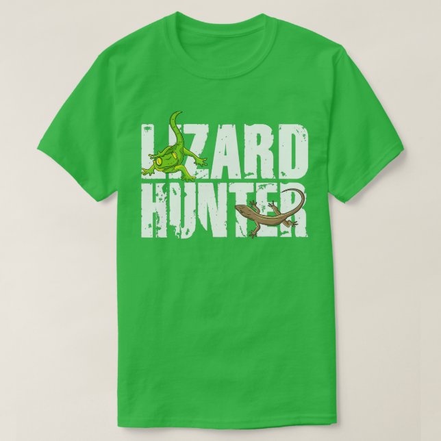 Camiseta Lizard Hunter Lizzy Summoner Gecko Echsenfan Lizar (Diseño del anverso)