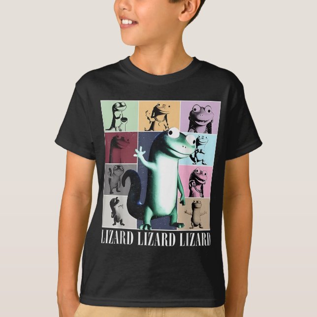 Camiseta Lizard Lizard Lizard Meme Vintage Funny (Anverso)