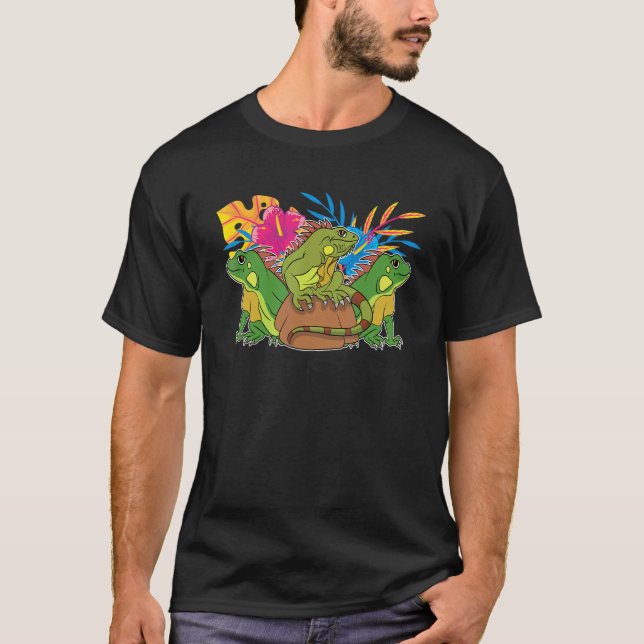 Camiseta Lizard Lizard Tropical Reptile de Vida Silvestre I (Anverso)