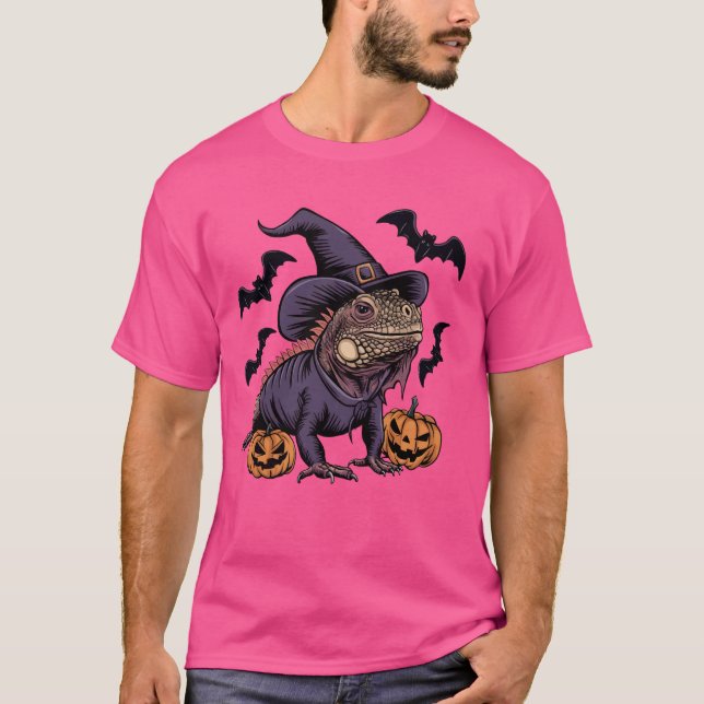 Camiseta Lizard Lover Scary Calabaza Bat Witch Lizard Hallo (Anverso)