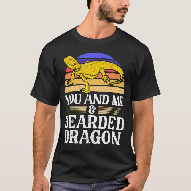 Camiseta Lizard Pogona Reptile Bearded Dragon (Anverso)