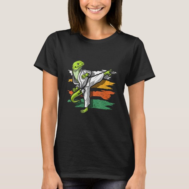 Camiseta Lizard Practice Karate (Método de Karate) Pequeños (Anverso)