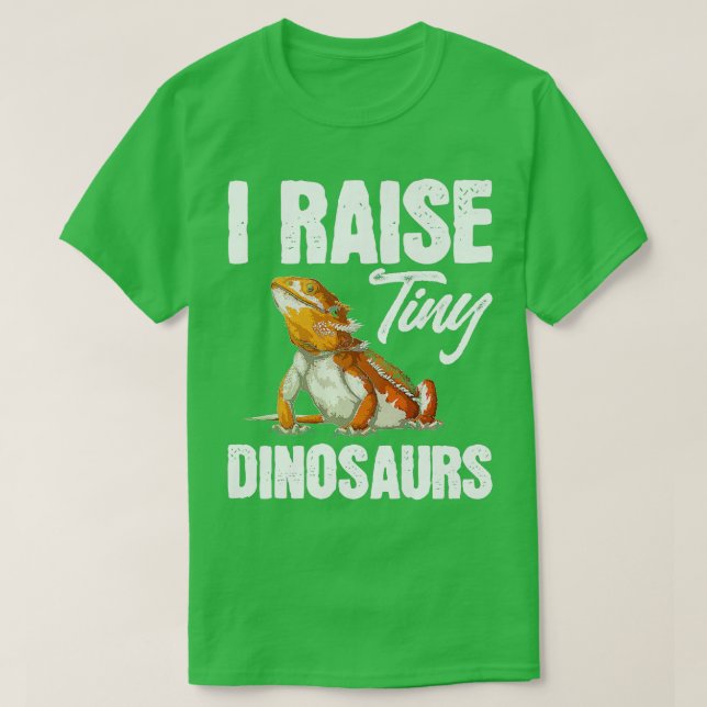 Camiseta Lizard Reptile Beart Dragon Funny Yo Levanto Tiny  (Diseño del anverso)