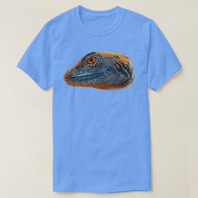 Camiseta Lizard Reptile Digital Painting Scales Triblend (Diseño del anverso)