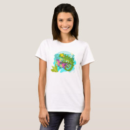 Camiseta Lizard tropical con flores