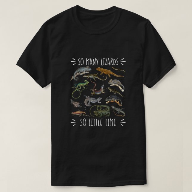 Camiseta Lizard Tshirt, Reptile Shirt, Lizard Lover Gift, L (Diseño del anverso)