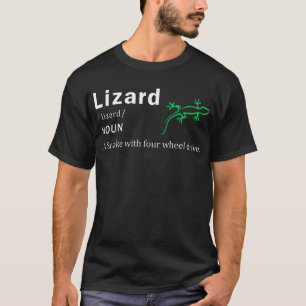 Camiseta Lizard Una Serpiente Con Lizard De Conducción De C