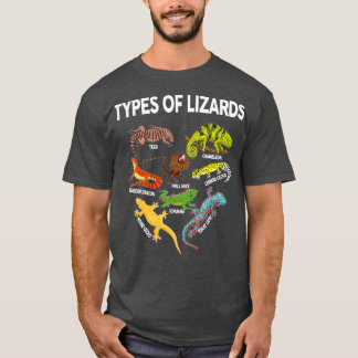 Camiseta LizardShirt Tipos de lagartijas para niños pequeño