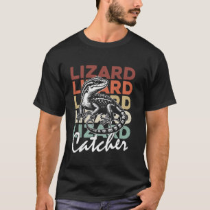 Camiseta Lizcher Profesional Catcher Funny Retro Gecko Liza