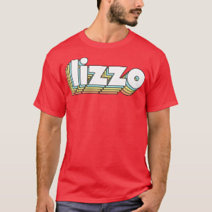 Camiseta Lizzo Retro Rainbow Typography Style