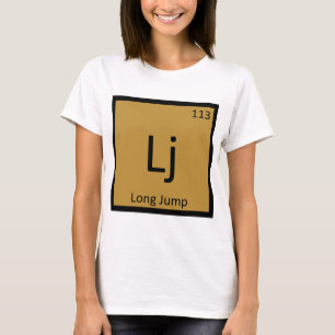 Camiseta Lj - Salto de Longitud Atletismo Símbolo Químico