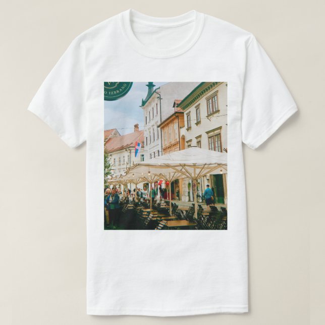 Camiseta Ljubljana Cityscape (Diseño del anverso)