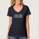 Camiseta Ljubljana Moderna Tipografía Minimalista de viajes<br><div class="desc">Un diseño de tipografía minimalista simple y moderno con la Ljubljana (ciudad de Eslovenia,  Europa) en letras altas y contemporáneas.</div>