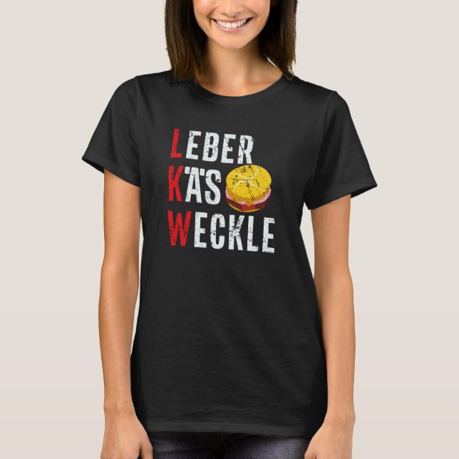 Camiseta LKW Leberkäse Weckle Sandwich German Bavarian Bun  (Anverso)