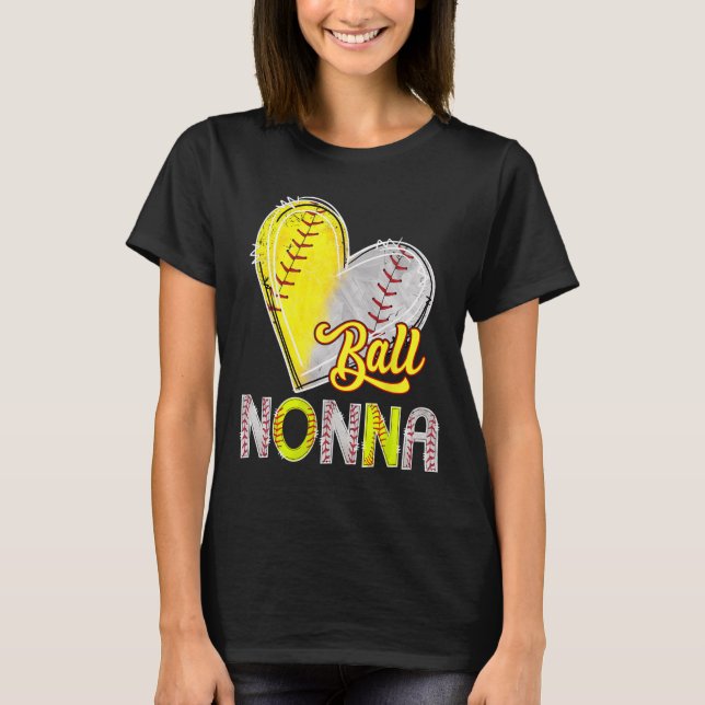 Camiseta Ll Nonna Heart Sell Softll Lover Nonna Of Both  (Anverso)