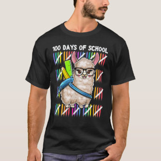 Camiseta Llama 100 Días de Escuela Sin Problemas Chica Maes