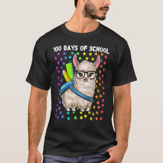 Camiseta Llama 100 Días de Escuela Sin Problemas Chica Maes