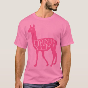 Camiseta Llama a drama rosa