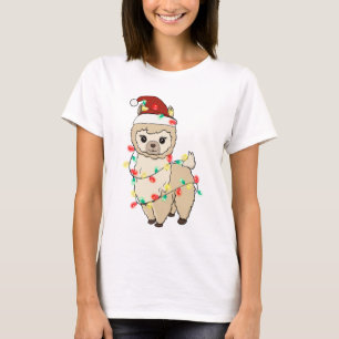 Camiseta Llama a graciosa Navidad cute