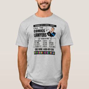 Camiseta "Llama a los abogados cómicos"