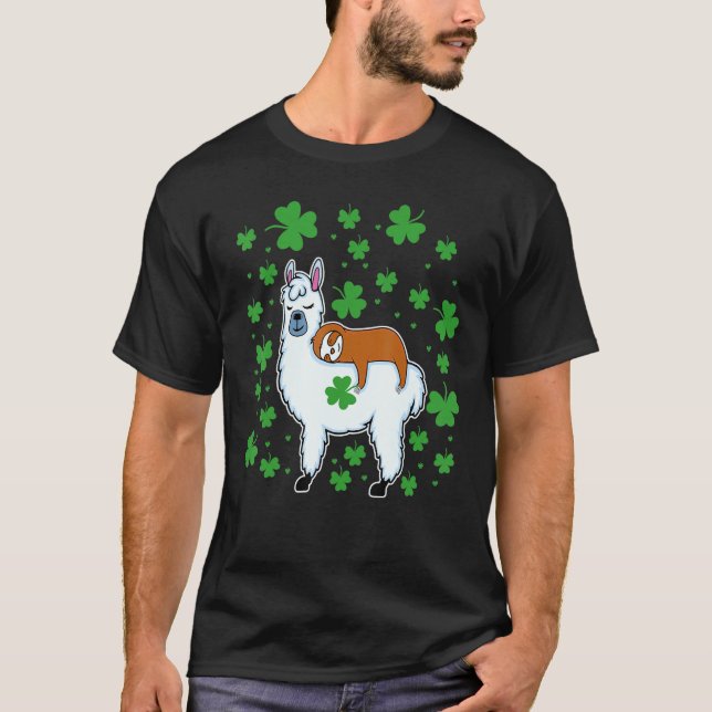 Camiseta Llama a Pajamas Leprechaun Sloth (Anverso)