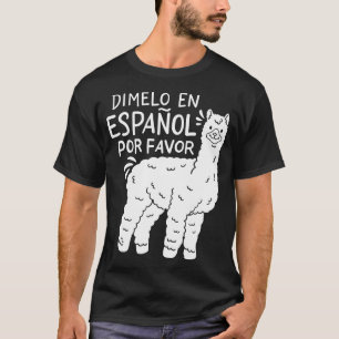 Camiseta Llama a profesor español