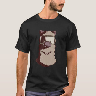 Camiseta Llama a realidad virtual - Llama divertida con los
