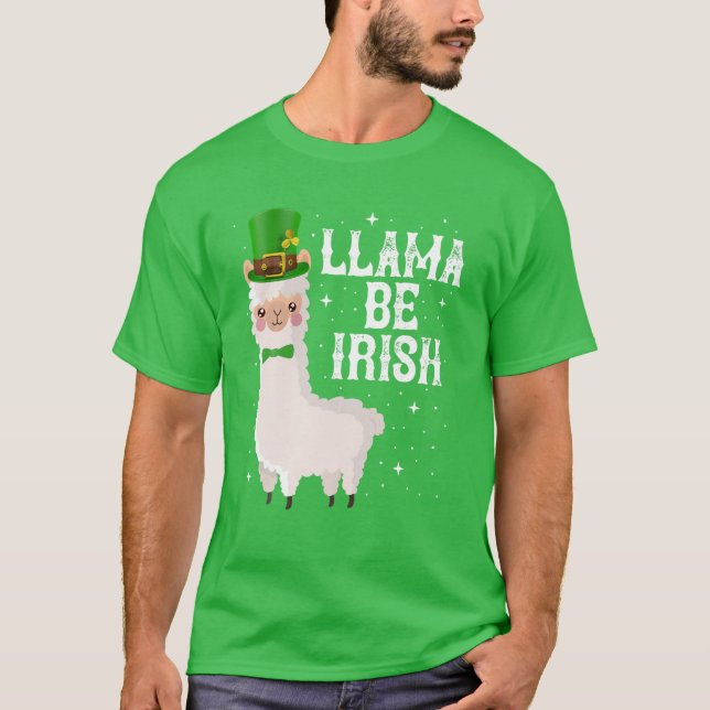 Camiseta Llama a ser el Shamrock irlandés St. Patrick's Day (Anverso)