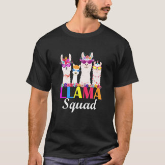 Camiseta Llama a Squad divertida cuta llamada coincidente