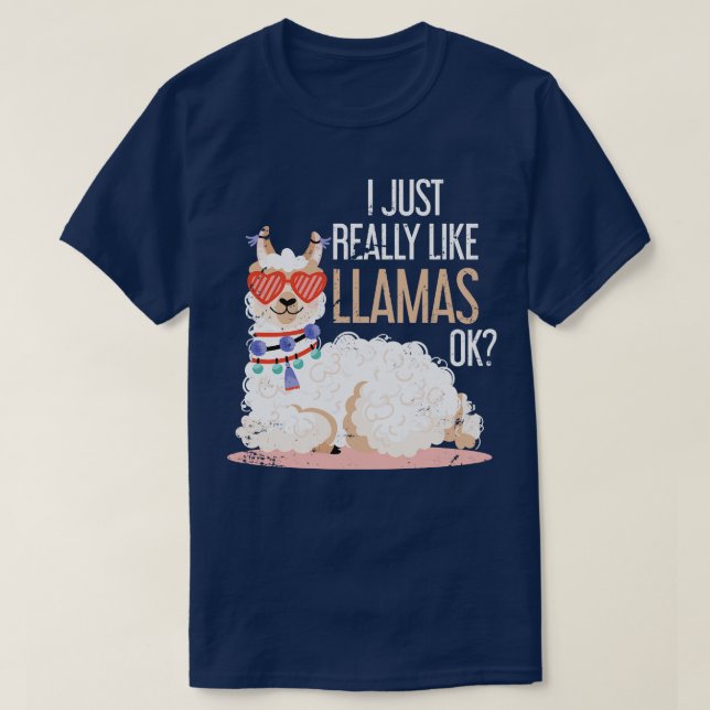 Camiseta Llama a zoológico de Alpaca (Diseño del anverso)