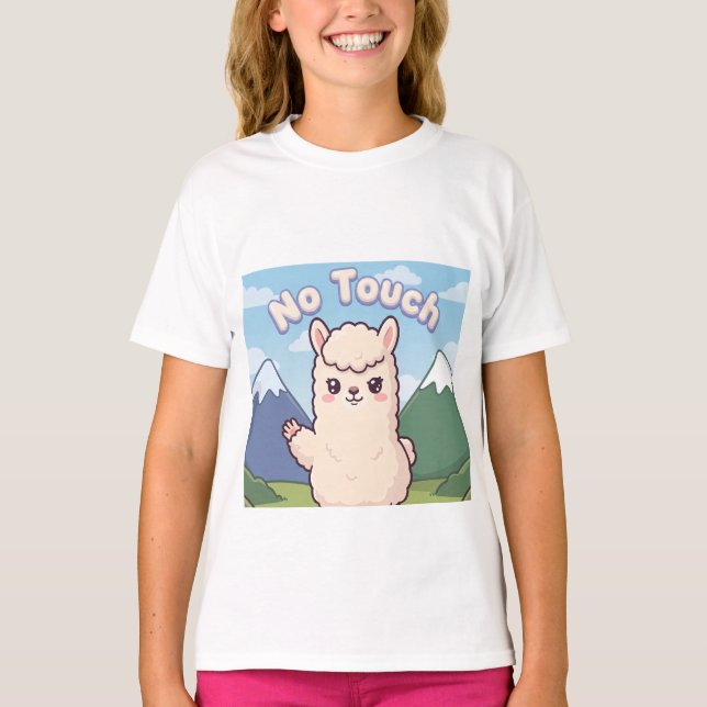Camiseta Llama Adorable  (Anverso)