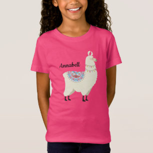 Camiseta Llama adorable y femenina