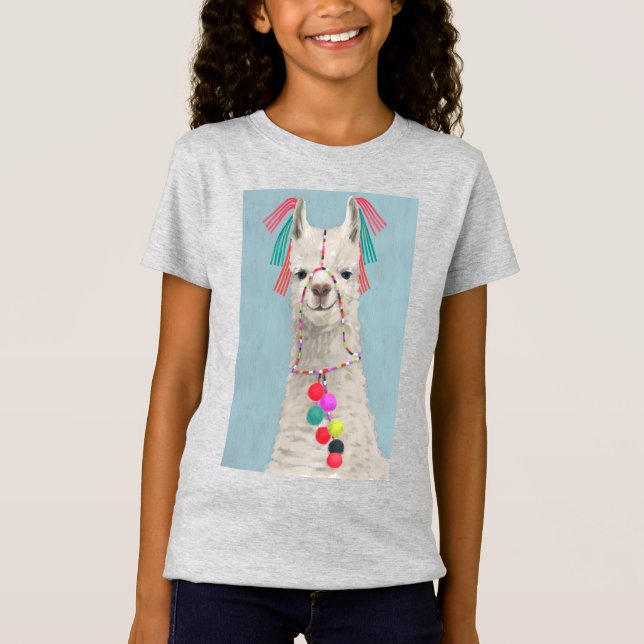Camiseta Llama adorada - Blanco (Anverso)