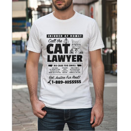 Camiseta Llama al abogado del gato - Parodia divertida del 