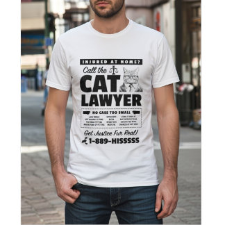 Camiseta Llama al abogado del gato - Parodia divertida del