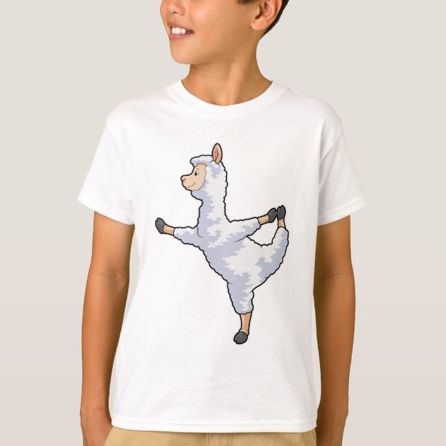 Camiseta Llama al gimnasio del yoga (Anverso)