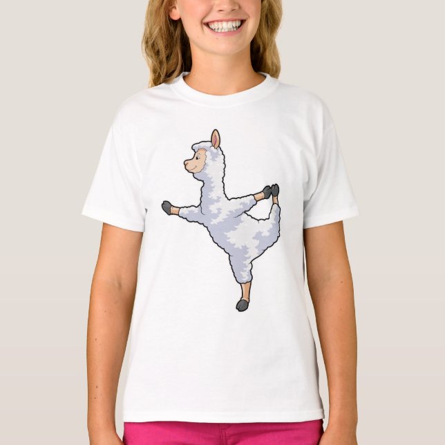 Camiseta Llama al gimnasio del yoga (Anverso)