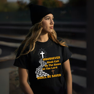 Camiseta "Llama al Señor", cruzando la voz cristiana