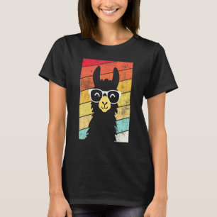 Camiseta Llama Alpaca 80s Llama de estilo retro vintage