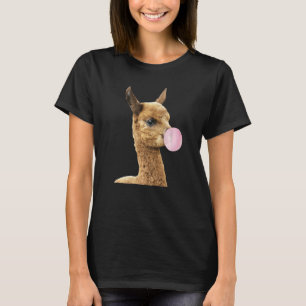 Camiseta Llama Alpaca Chicle Burbuja Granjeros De Animales 