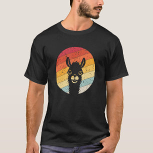 Camiseta Llama alpaca de estilo retro vintage