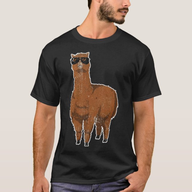Camiseta Llama Alpaca Funny Animal Lover Glama Perfect cool (Anverso)