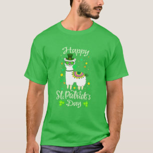 Camiseta Llama alpaca irlandesa: Cara corta San Patricio